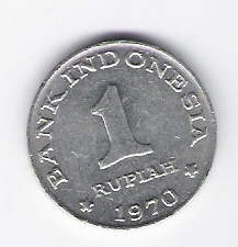  Indonesien 1 Rupiah K-N 1970  Schön Nr.20   