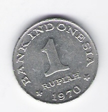  Indonesien 1 Rupiah K-N 1970  Schön Nr.20 (D5/53)   