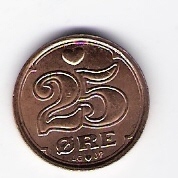  Dänemark 25 Öre 1991 Bro   Schön Nr.84 (D1/138)   