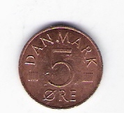  Dänemark 5 Öre 1983 St/K-plattiert   Schön Nr.77 (D1/219)   