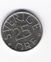  Schweden 25 Öre 1978 K-N Schön Nr.72   