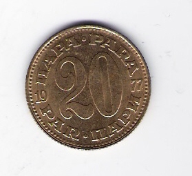  20 Para 1977 Me      Schön Nr.41   