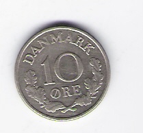  Dänemark 10 Öre 1969 K-N Schön Nr.68   