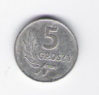  Polen 5 Groszy Al 1970    Schön Nr.38   