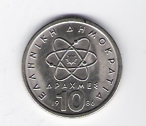  10 Drachmes K-N 1986   Schön Nr.85   
