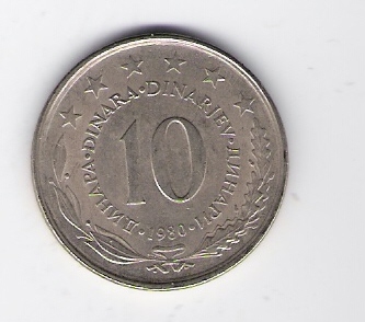  10 Dinara 1980 K-N-Zk      Schön Nr.57   