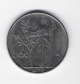  Italien 100 Lire 1976 St    Schön Nr.96 (D5/11)   