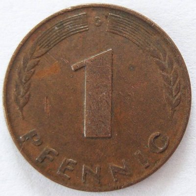  BRD 1 Pfennig 1948 G BANK DEUTSCHER LÄNDER ss   