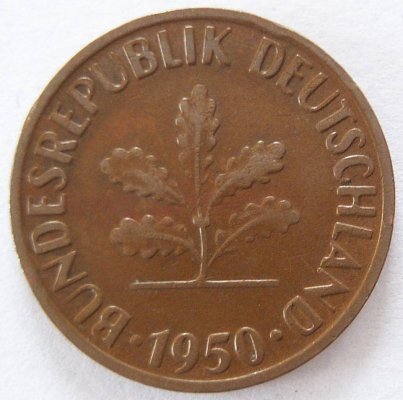  BRD 2 Pfennig 1950 G ss   