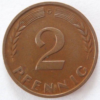  BRD 2 Pfennig 1950 G ss   