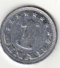  Jugoslawien 1 Dinar 1953   