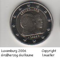 Luxemburg ...2 Euro Sondermünze 2006...Heinrich und Wilhelm   
