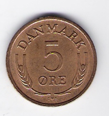  Dänemark 5 Öre 1969 Bro   Schön Nr.67   