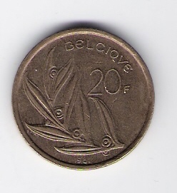  Belgien 20 Frank 1981 fr Al-N-Bro    Schön Nr.137   