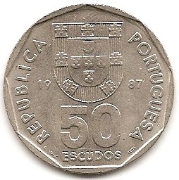  Portugal 50 Escudos 1987 #95   