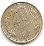  Bulgarien 20 Stotinki 1974 #18   