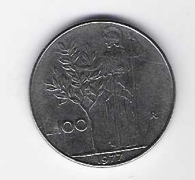  Italien 100 Lire 1977 St    Schön Nr.96 (D5/12)   