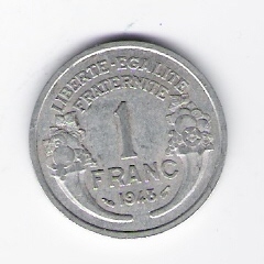  Frankreich 1 Francs Al 1948   Schön Nr.200a   