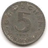  Österreich 5 Groschen  1948 #105   