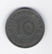  10 Pfennig 1941 D Zink   Jäger Nr.371   