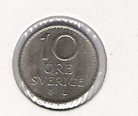  Schweden 10 Öre  1968 K-N   Schön Nr.61   