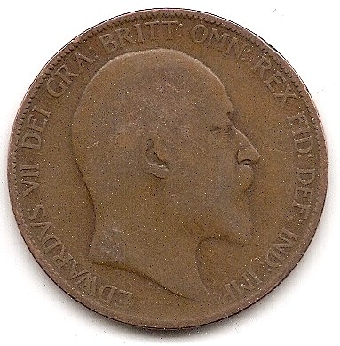  Großbritannien 1 Penny 1906 #176   