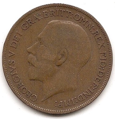  Großbritannien 1 Penny 1921 #176   