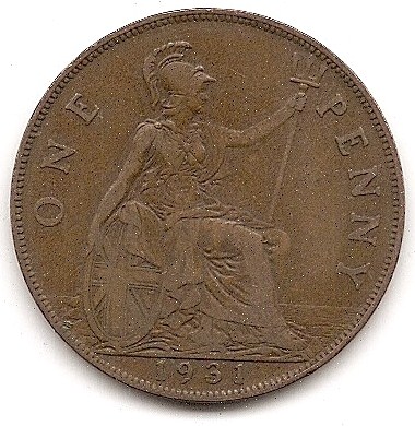  Großbritannien 1 Penny 1931 #176   