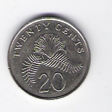  Singapur 20 Cent 1996 K-N  Schön Nr.79 (D5/22)   