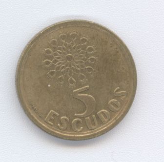  - Portugal 5 Escudos 1998 -   