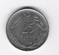  Türkei 25 Kurus St 1964   Schön Nr.131   