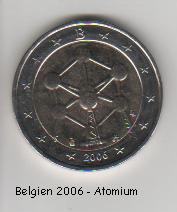 Belgien ...2 Euro Sondermünze 2006...Atomium...unc.   