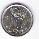  Niederlande 10 Cent 1980 N Schön Nr.66   