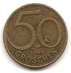  Österreich 50 Groschen 1960 #6   