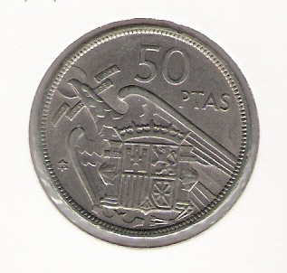  50 Pesetas K-N 1957     Schön Nr.36   