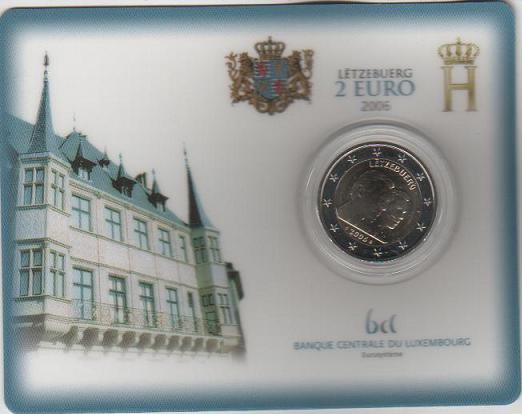 Luxemburg ...2 Euro Sondermünze 2006 in original CoinCard   