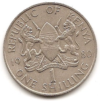  Kenia 1 Schilling 1980 #149   