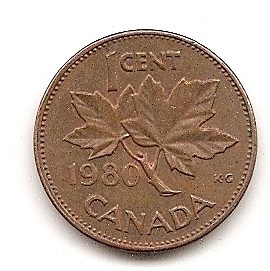  Canada 1 Cent 1980 #193   