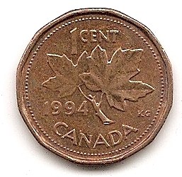  Canada 1 Cent 1994 #194   
