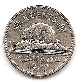  Canada 5 Cents 1979 #196   