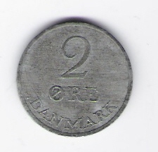  Dänemark 2 Öre 1969 Zink  Schön Nr.56   