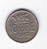 Norwegen 10 Öre K-N 1966     Schön Nr.59 (D6/148)   
