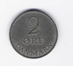  Dänemark 2 Öre Zink 1962   Schön Nr.56   