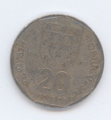  - Portugal 20 Escudos 1987 -   