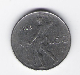  Italien 50 Lire 1956 St Schön Nr.95   