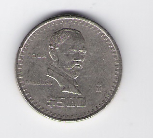 Mexiko 500 Pesos 1988 K-N  Schön Nr.88 (DK 262 )   