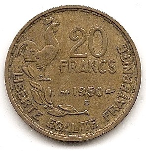  Frankreich 20 Francs 1950 B #217   