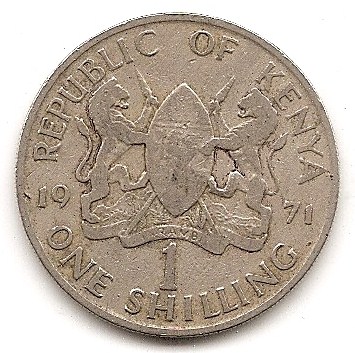  Kenia 1 Schilling 1971 #150   
