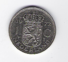  Niederlande 1 Gulden 1972 N   Schön Nr.70   
