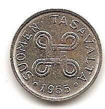  Finnland 1 Markka 1955 #241   